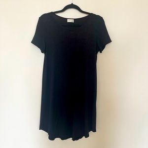Aritzia Wilfred Free Black T-shirt Dress